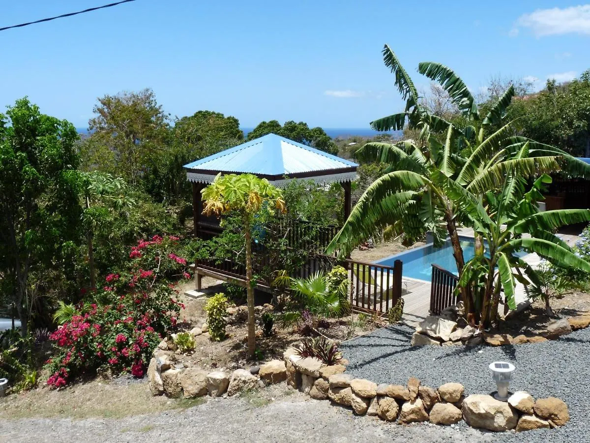 Bungalow La Tortue Bleue Bouillante Guadeloupe